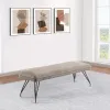 Coaster Fine Furniture 108497 Dodson - Fabric Upholstered Dining Bench - Taupe