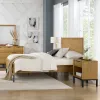 Intercon NP-BR-5464Q-NTO-C Newport - Queen Bed - Natural Oak