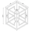 CoasterEveryday 192641 Starlight - Square Metal Dining Table Base - Brass