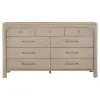 Coaster Fine Furniture 222523 Solano - 9-Drawer Bedroom Dresser Cabinet - Weathered Mango