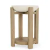 Riverside Furniture 10912 Riverside Furniture 10912 Sanibel - Chairside Table - Pale Oak