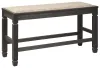 Ashley Furniture D736-09 Tyler Creek - DBL Counter UPH Bench  - Antique Black