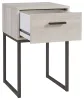 Ashley Furniture EB1864-291 Socalle - One Drawer Night Stand - Vinyl-Wrapped - Light Natural