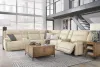 Ashley Furniture U13001S9 Ashley Furniture U13001S9 Double Deal - 7-Piece Power Reclining Sectional With 2 Consoles - Almond