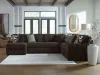 Ashley Furniture 98104S4 Ashley Furniture 98104S4 Midnight-Madness - 4-Piece Sectional With LAF Corner Chaise - Chocolate