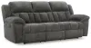 Ashley Furniture 37406/88/94/25 Ashley Furniture 37406/88/94/25 Frohn - 3 Pc. - Reclining Sofa, Reclining Loveseat With Console, Rocker Recliner - Graphite