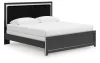 Ashley Furniture PCB3380B12 Ashley Furniture PCB3380B12 Zuraleus - King Upholstered Panel Bed - Black