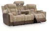 Ashley Furniture PC8350415 Ashley Furniture PC8350415 Mixed Motion - Power Reclining Sofa With Adjustable Headrest - Brownstone