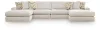 Ashley Furniture PC68706S9 Ashley Furniture PC68706S9 Kestrie - 4-Piece Double Chaise Sectional - Feathered