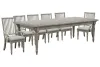 Pulaski Furniture P091240-KIT17 Pulaski Furniture P091240-KIT17 Madison Ridge - Extendable Leg Dining Table With 6 Arm Chairs - Bluff Gray