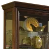 Pulaski Furniture 21015 PFC Curios - Edwardian 5 Shelf Sliding Door Curio Cabinet - Oak Brown