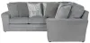 Jackson Furniture Industries 2477/62/42-28 Jackson Furniture Industries 2477/62/42-28 Glacier - 2 Piece Sectional With 9 Included Accent Pillows - Shark