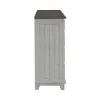 Liberty Furniture 237-BR31 River Place - 2 Door 9 Drawer Dresser - Riverstone White & Tobacco