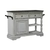 Liberty Furniture 244-AT3000 Magnolia Manor - Bar Cart - Antique White