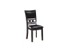 New Classic D1701-20-EBY New Classic D1701-20-EBY Gia - Dining Chairs (Set of 2) - Ebony - Faux Leather