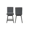 New Classic D4125-28-GRY High Line - Swivel Counter Chair (Set of 2) - Gray
