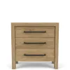 Riverside Furniture 91099 Riverside Furniture 91099 Davie - Wood 3 Drawer Nightstand - Light Brown