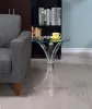 CoasterEveryday 900490 Laning - Round Glass Top Acrylic Side Table - Clear
