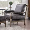 Furniture of America CM-AC6165GY-AC Tarragona - Accent Chair - Warm Gray