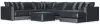 Jackson Furniture Industries 2245/36/31/59/76/12/6-23 Jackson Furniture Industries 2245/36/31/59/76/12/6-23 Remington - 6 Piece Modular Sectional (RSF Chaise) And 1 Included Cocktail Ottoman - Slate