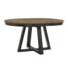Intercon HP-TA-4260-BBP-C Intercon HP-TA-4260-BBP-C Harper - Round Dining Table - Brushed Brown / Pecan