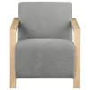 CoasterEveryday 902269 Diego - Upholstered Accent Arm Chair With Wood Arms - Gray
