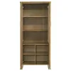 Coaster Fine Furniture 193616 Adina - Tall Display Cabinet - Distressed Light Brown