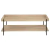 Coaster Fine Furniture 710308-S3 Fallon - 3 Piece Rectangular Coffee And End Table Set - Natural