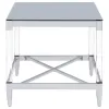 Coaster Fine Furniture 709728-S2 Lindley - 2 Piece Square Coffee And End Table Set - Chrome