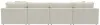 Jackson Furniture Industries 2235/75/31/76-16 Jackson Furniture Industries 2235/75/31/76-16 Ritzy - 4 Piece Modular Double Chaise Sectional - Bone