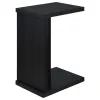 Coaster Fine Furniture 930276 Clower - Engineered Wood C-Shaped Sofa Side Table - Black