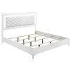 Coaster Fine Furniture 215791KE Cassia - Eastern King LED Panel Bed - White High Gloss