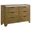 Coaster Fine Furniture 222971KE-S5 Henderson - 5 Piece Eastern King Bedroom Set - Medium Oak