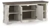 Ashley Furniture W814-30 Havalance - Extra Large TV Stand - 2 Doors - Brown / Beige