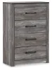 Ashley Furniture B1290-44 Bronyan - Four Drawer Chest - Dark Gray