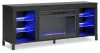 Ashley Furniture W2721-168 Cayberry - TV Stand With Fireplace - Black