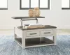 Ashley Furniture T796-00 Darborn - Lift Top Cocktail Table - Gray / Brown