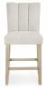 Ashley Furniture PCD575-124 Larawyn - Upholstered Barstool (Set of 2) - Bisque
