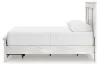 Ashley Furniture PCB1171B9 Ashley Furniture PCB1171B9 Makidern - Queen Panel Storage Bed With Under Bed Storage Unit And Storage Footboard - Whitewash