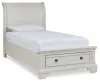 Ashley Furniture B742B12 Ashley Furniture B742B12 Robbinsdale - Twin Sleigh Storage Bed - Antique White