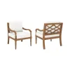 New Classic G841W-10S Savannah - Club Chairs (Set of 2) - White Linen