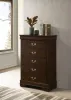 CoasterEveryday 202415 Louis Philippe - 5-Drawer Bedroom Chest - Cappuccino