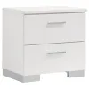 CoasterEssence 203500KE-S4 Felicity - 4 Piece King Bedroom Set - White High Gloss