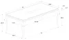 CoasterElevations 115071 Carone - Rectangular Glass Top Dining Table - Black And Chrome