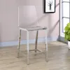 CoasterEssence 100265 Juelia - Counter Chair (Set of 2) - Chrome And Clear Acrylic