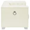 CoasterElevations 505393 Chaviano - Upholstered Track Arm Accent Chair - Pearl White
