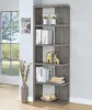 CoasterEveryday 800553 Harrison - 5-Shelf Bookshelf - Weathered Gray