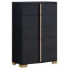 Coaster Fine Furniture 222835 Marceline - 5-Drawer Bedroom Chest - Black