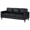 Coaster Fine Furniture 508361 Ruth - Upholstered Track Arm Sofa - Black