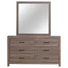 CoasterEveryday 207043M Brantford - 6-Drawer Dresser With Mirror - Barrel Oak